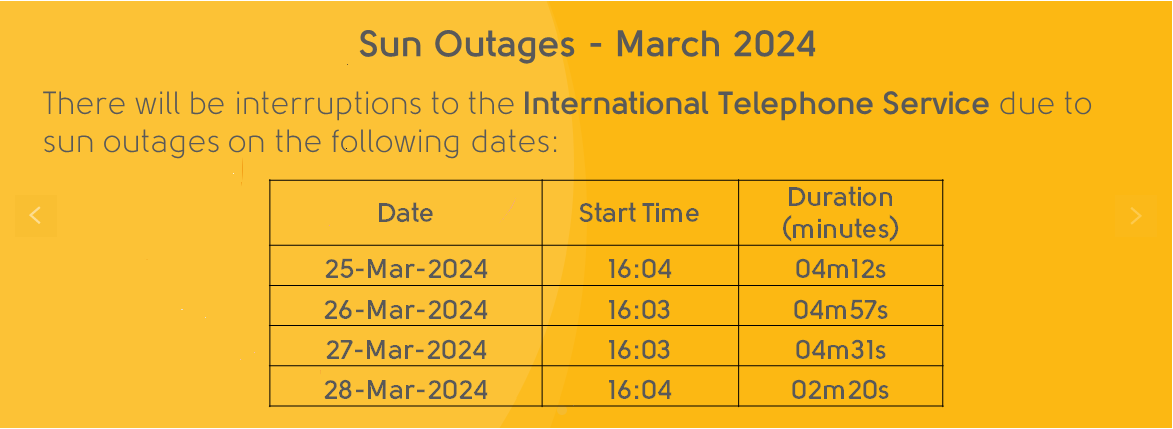 Sun Outages Banner Mar25